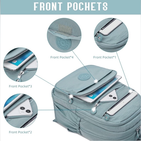 Hiking Waterproof 13” Laptop , Backpack Purse for Women and Men,Travel Backpack - Picture 6 of 14